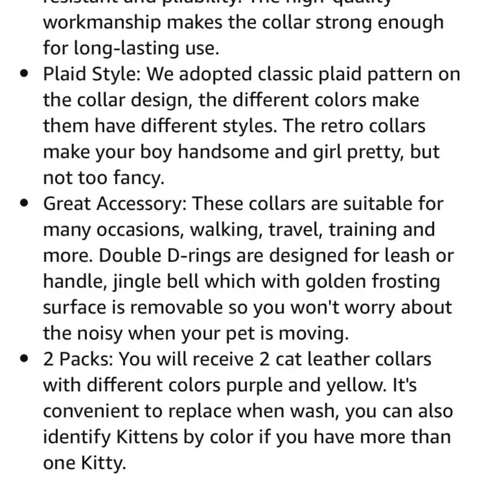 Soft Leather Dog Cat Collar with Bells